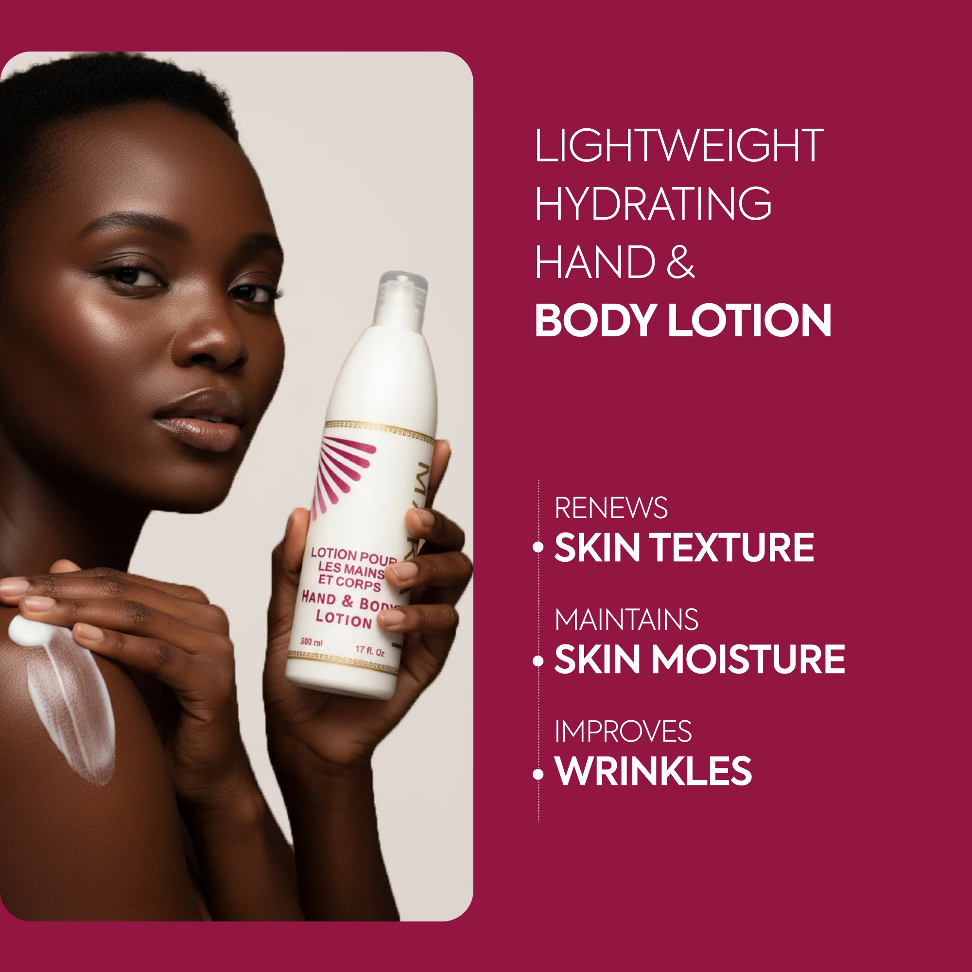 Lightweight Hydrating Hand & Body Lotion 17oz - Image 2