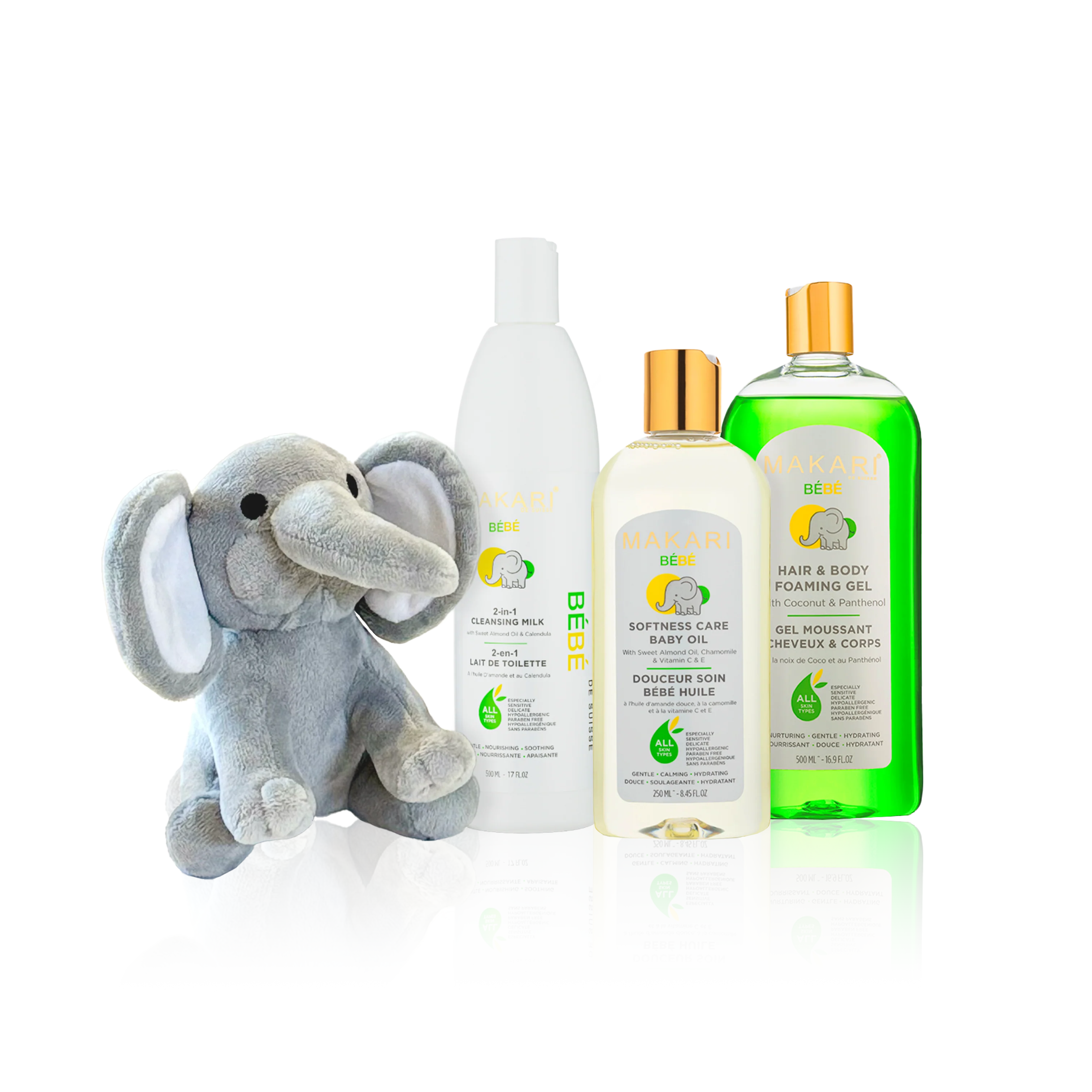 Baby Set With Oil & Foaming Gel & Milk 500ml - Image 2